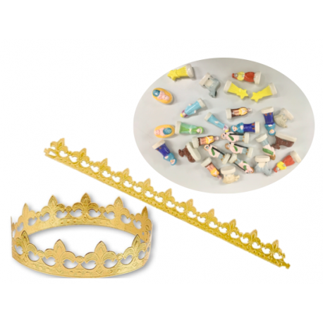Couronne galette des rois à 75 centimes avec bijoux incrustés – Miss Popcake