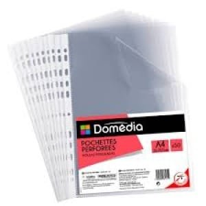 50 Clear Sheet Protectors A4 DOMEDIA