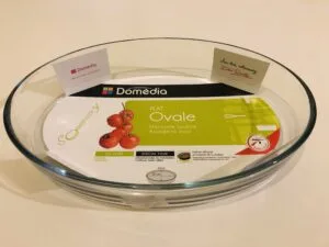 Lasagna plate Oval glass dish 35x24cm