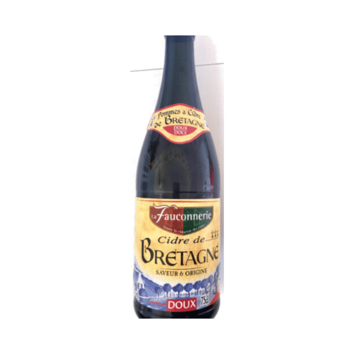 French Brittany sweet Cider La Fauconnerie 75cl